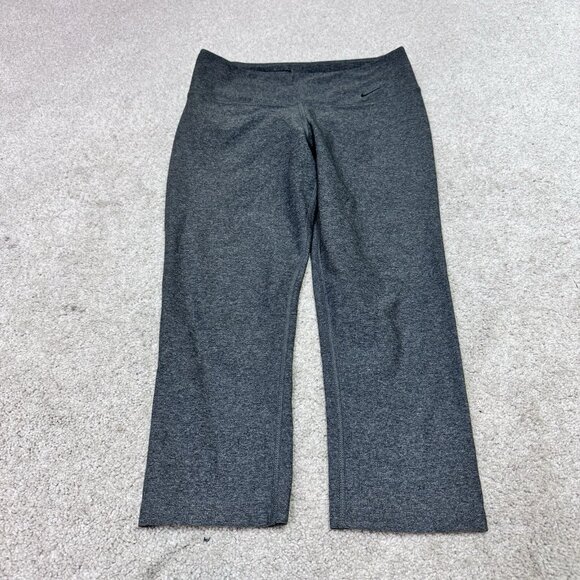 Nike Dri-Fit Leggings Gray Capri Pull On Skinny Women’s Size Small - Picture 5 of 11
